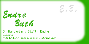 endre buth business card